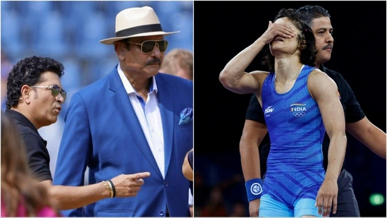 Sachin Tendulkar and Ravi Shastri show support for Vinesh Phogat after Olympic disqualification 'heartbreak'