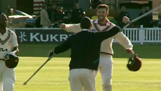 Tom Banton limps onto the field with determination after outstanding innings as Somerset secure thrilling County win against Surrey