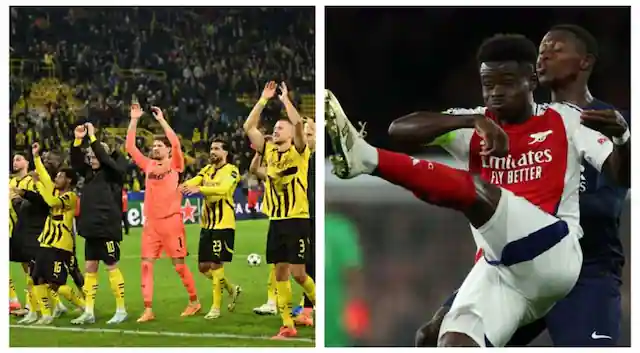 Arsenal emerge victorious over PSG in Champions League battle, while Dortmund dominate Celtic in Group stage encounter