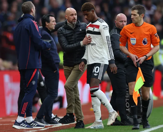 Jamie Carragher believes Manchester United Star Marcus Rashford was fortunate to avoid a red card against Aston Villa