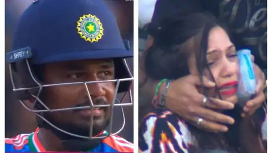 Sanju Samson apologizes after accidentally hitting young lady in the face with shot during India vs South Africa, she remains inconsolable